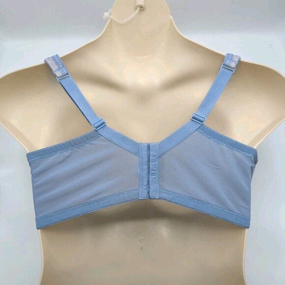 Cacique Womens Bra Modern Lace Balconette 44F Blue Underwire Lane Bryant - Picture 9 of 10